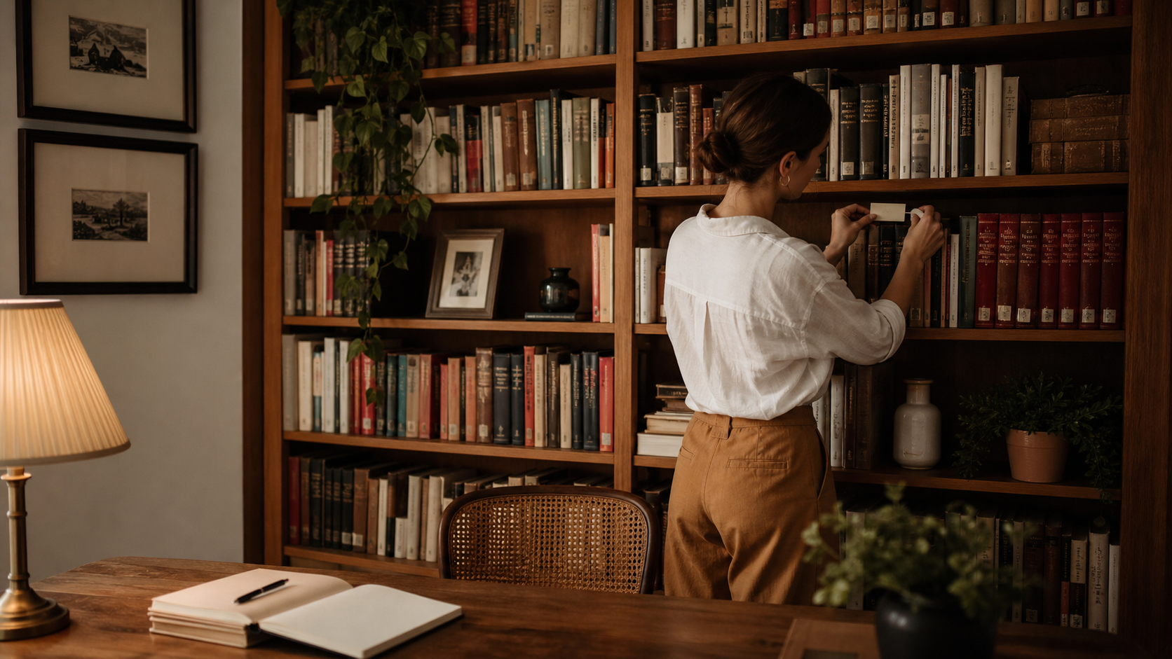 Cómo organizar una biblioteca doméstica para encontrar y.