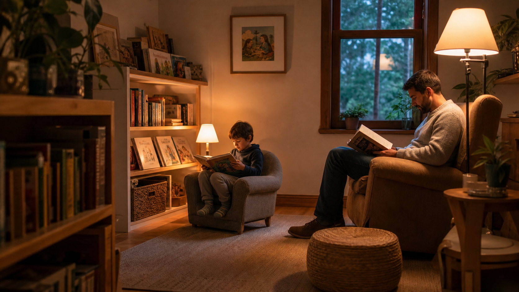 Cómo crear un rincón de lectura para dos personas